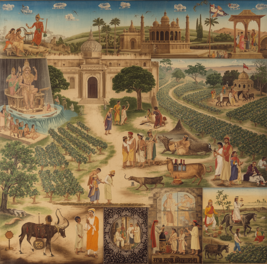 Un viaje a través de la historia del vino en la India.