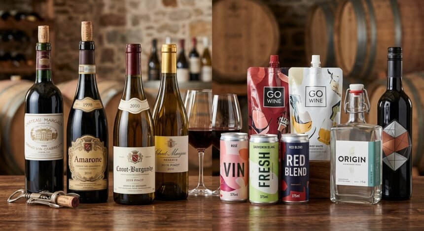 El envase del vino- tradición, innovación y nuevos formatos.