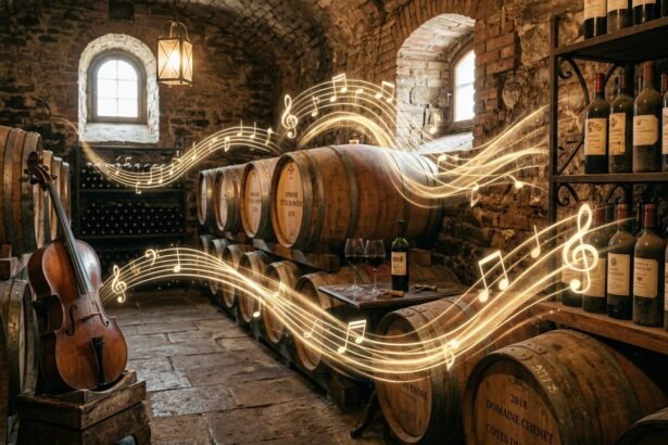 Puede la música mejorar el vino.