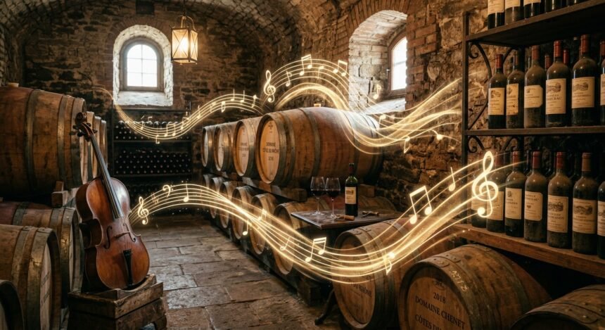 Puede la música mejorar el vino.